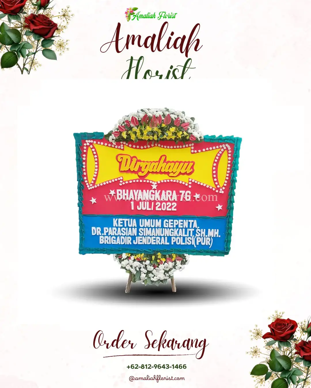 Papan Bunga HUT Ulang Tahun Ratna Daya